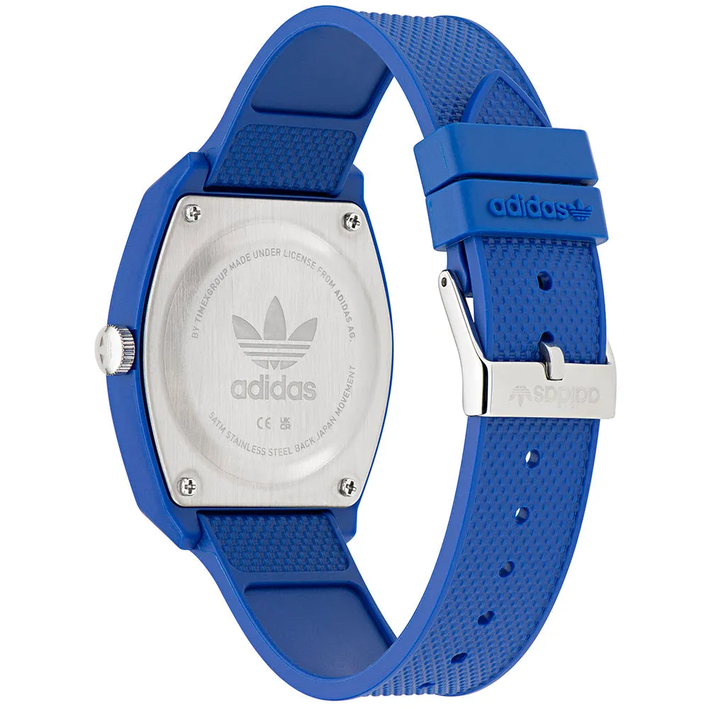 Adidas AOST23049 Project Two Blue Resin Mens Watch