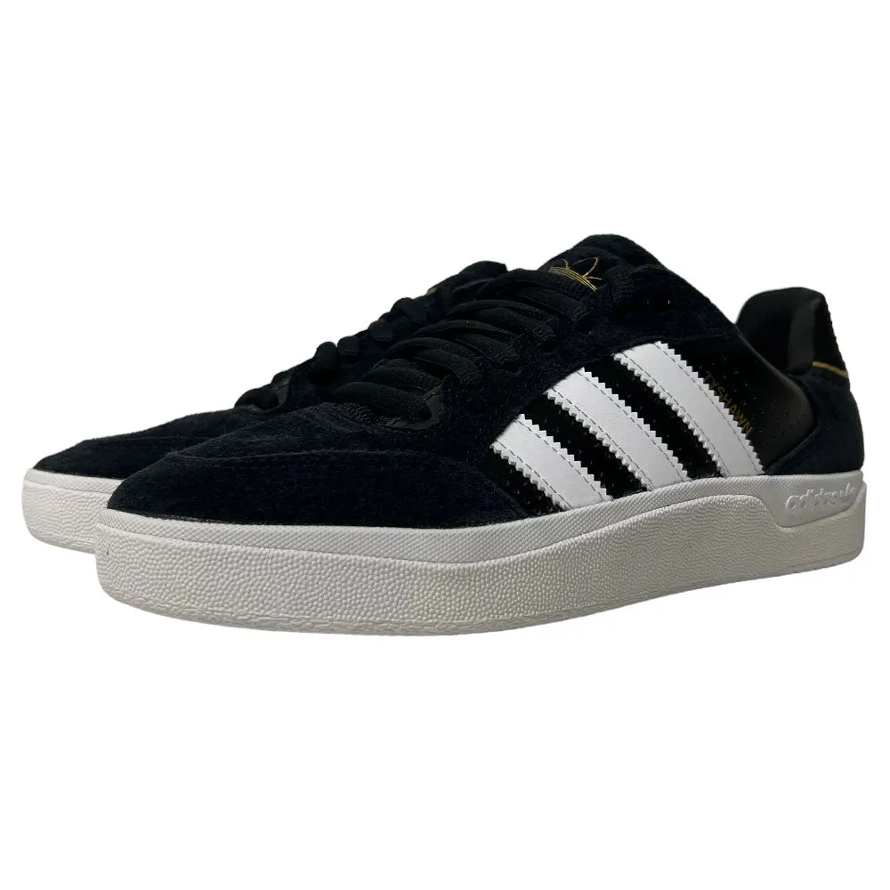 Adidas Tyshawn Low Black White Gold Suede Shoes