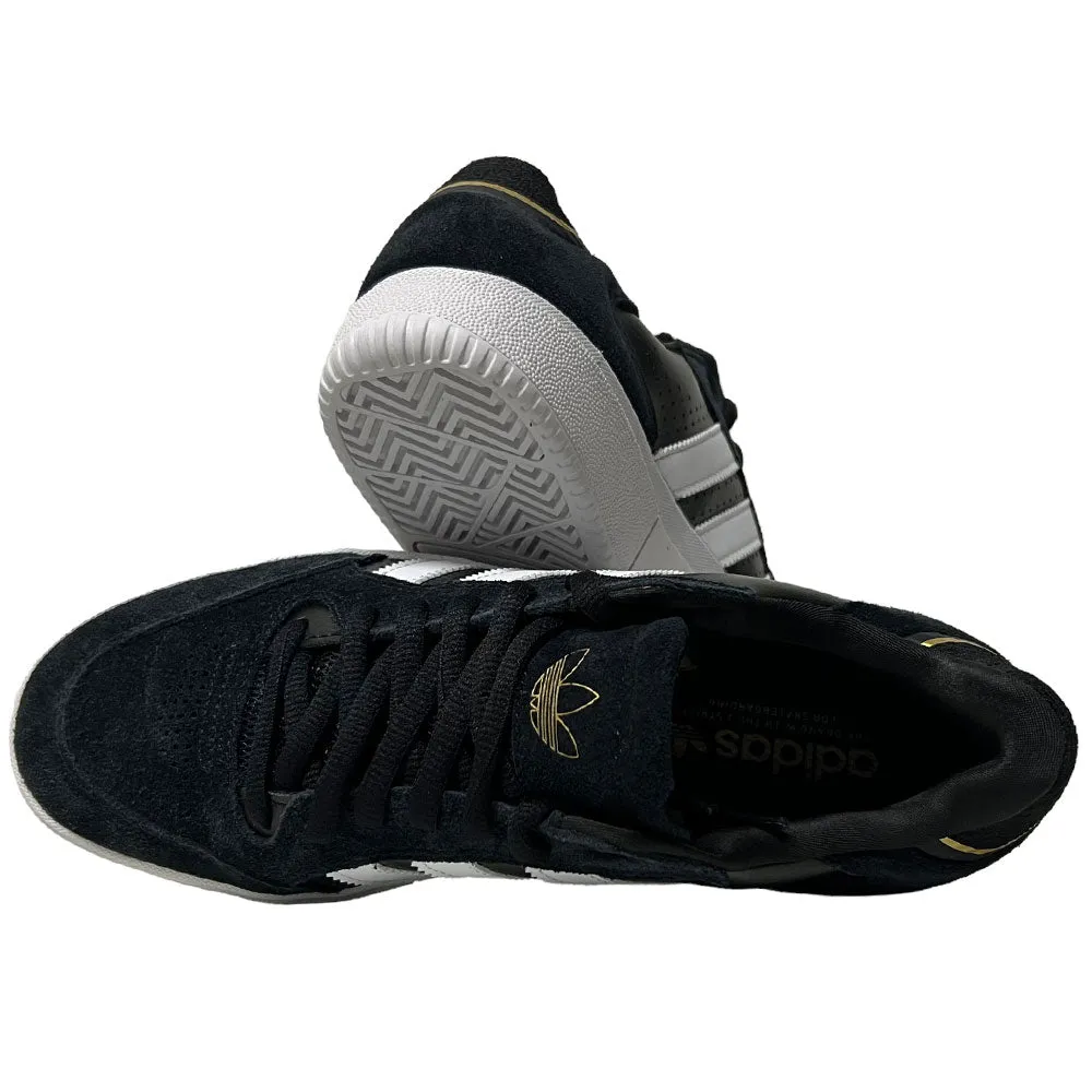 Adidas Tyshawn Low Black White Gold Suede Shoes