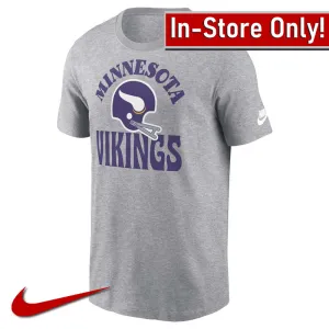 AVAILABLE IN-STORE ONLY! Minnesota Vikings Gray Groove Essential Tee