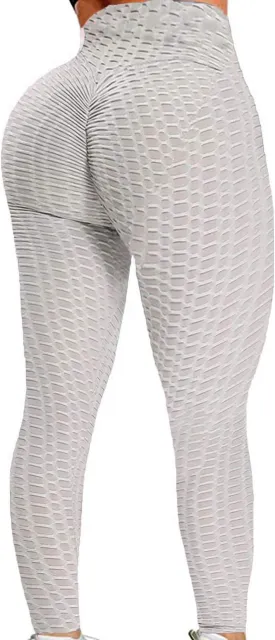 Booty Leggings for Women Textured Scrunch Butt Lift Yoga Pants Slimming Workout High Waisted Anti Cellulite Tights