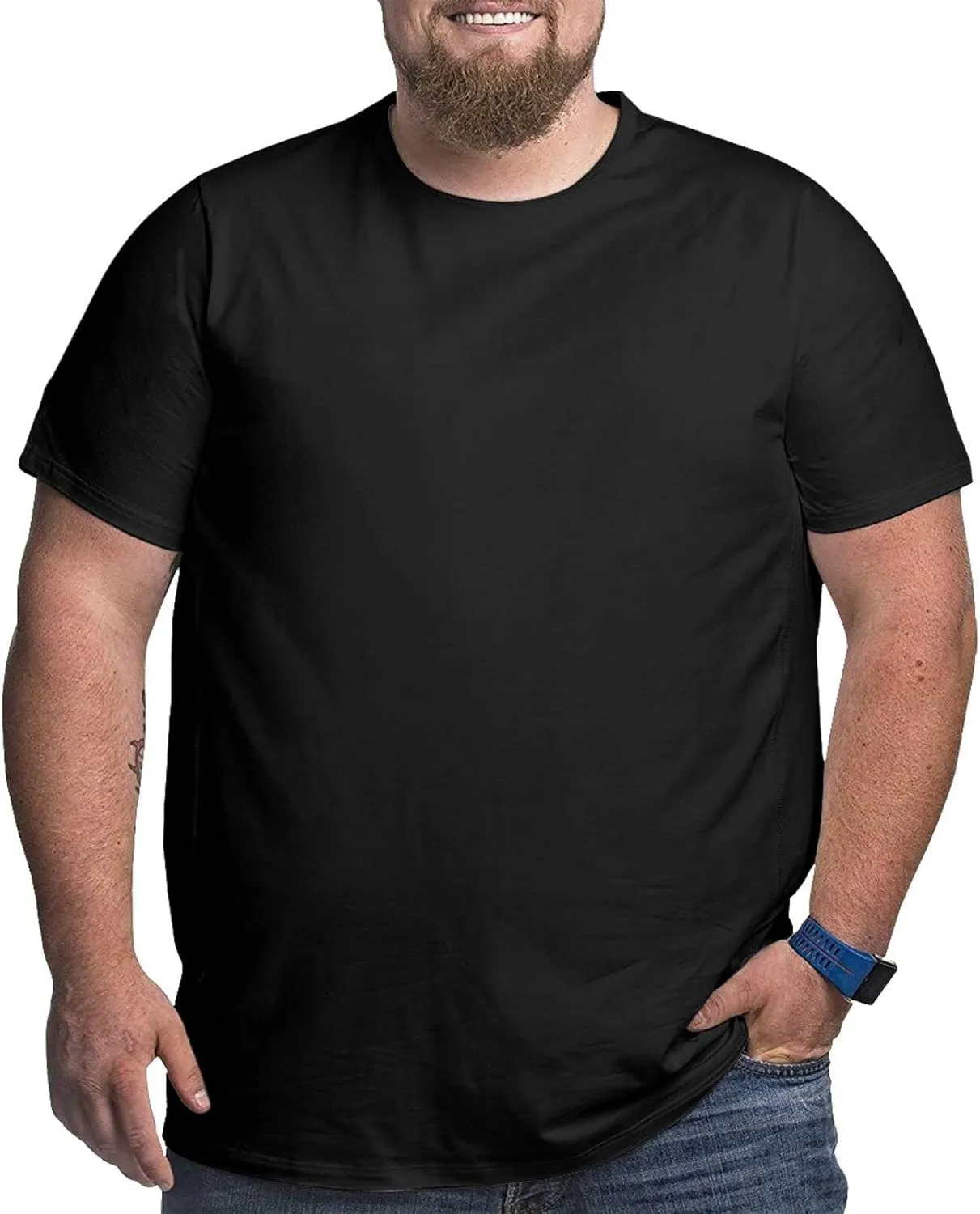 Custom T Shirts for Men Big and Tall Shirt Plus Size Short Sleeve Design Your Image Logo Text Oversized Cotton Tee