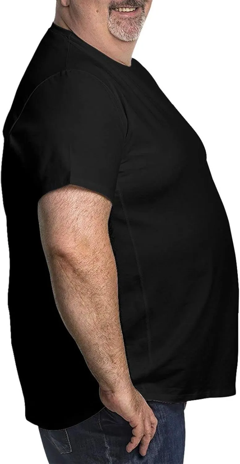 Custom T Shirts for Men Big and Tall Shirt Plus Size Short Sleeve Design Your Image Logo Text Oversized Cotton Tee
