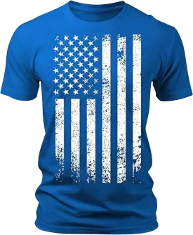 Indepedence Day USA Flag Shirts for Men Patriotic United States of American 4th of July T-Shirts Summer Outdoor Tops