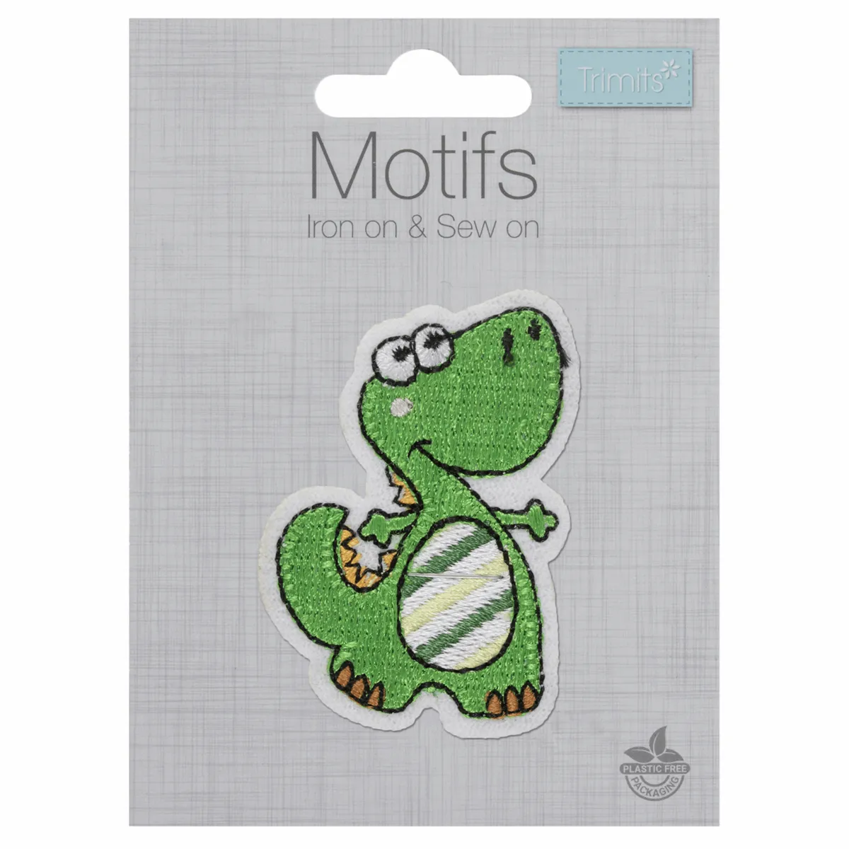 Iron-On/Sew On Motif Patch - Dinosaur