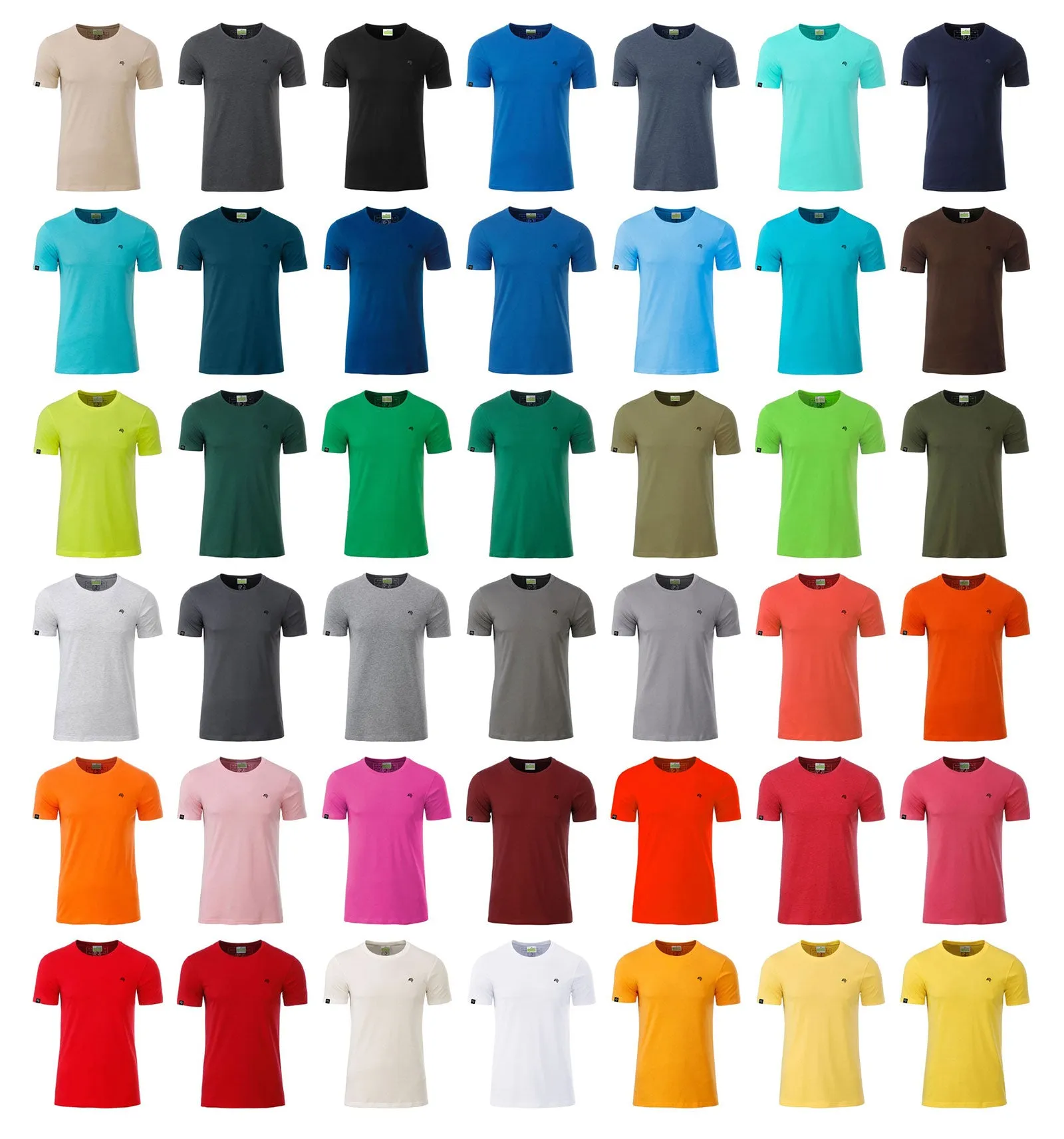 JAN 8008 ― Herren Bio-Baumwolle T-Shirt - Dark Orange