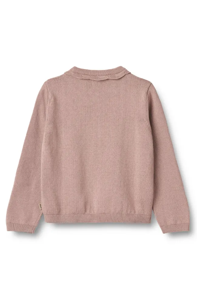 Knit Cardigan Amy - Dry Rose st.98-128