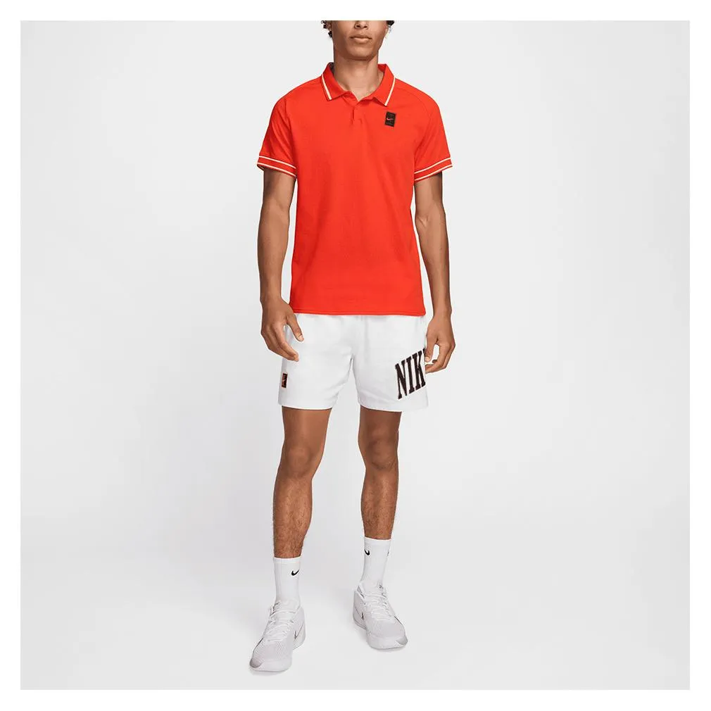 Mens Heritage Tennis Polo Picante Red