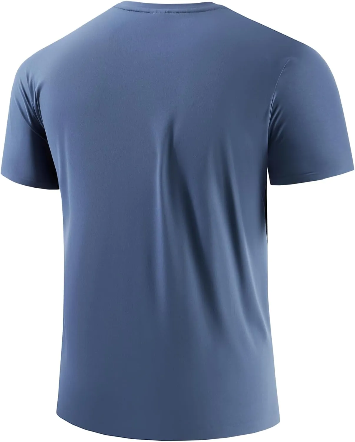 Mens Seamless Workout T-Shirts Lightweight Moisture Wicking Running Hiking Camping Tennis Pickleball Shirts for Men