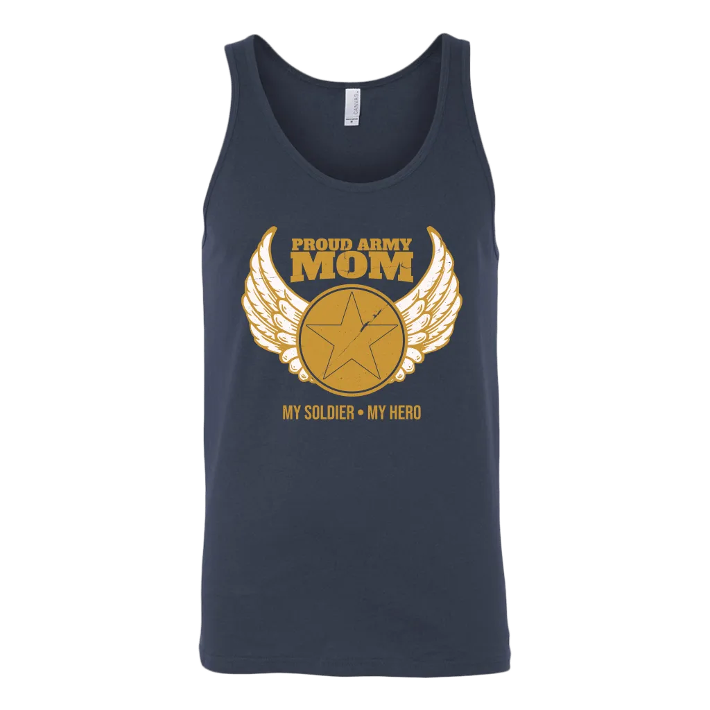 Proud Army Mom (My Soldier, My Hero) Tank Top