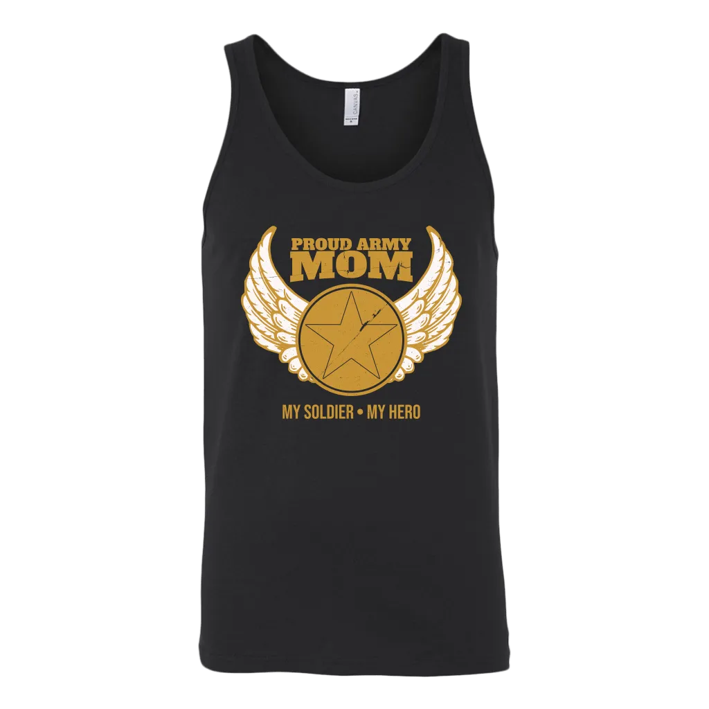 Proud Army Mom (My Soldier, My Hero) Tank Top
