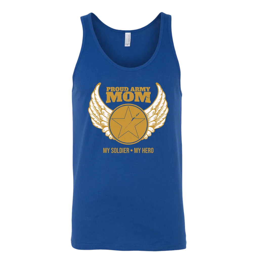 Proud Army Mom (My Soldier, My Hero) Tank Top