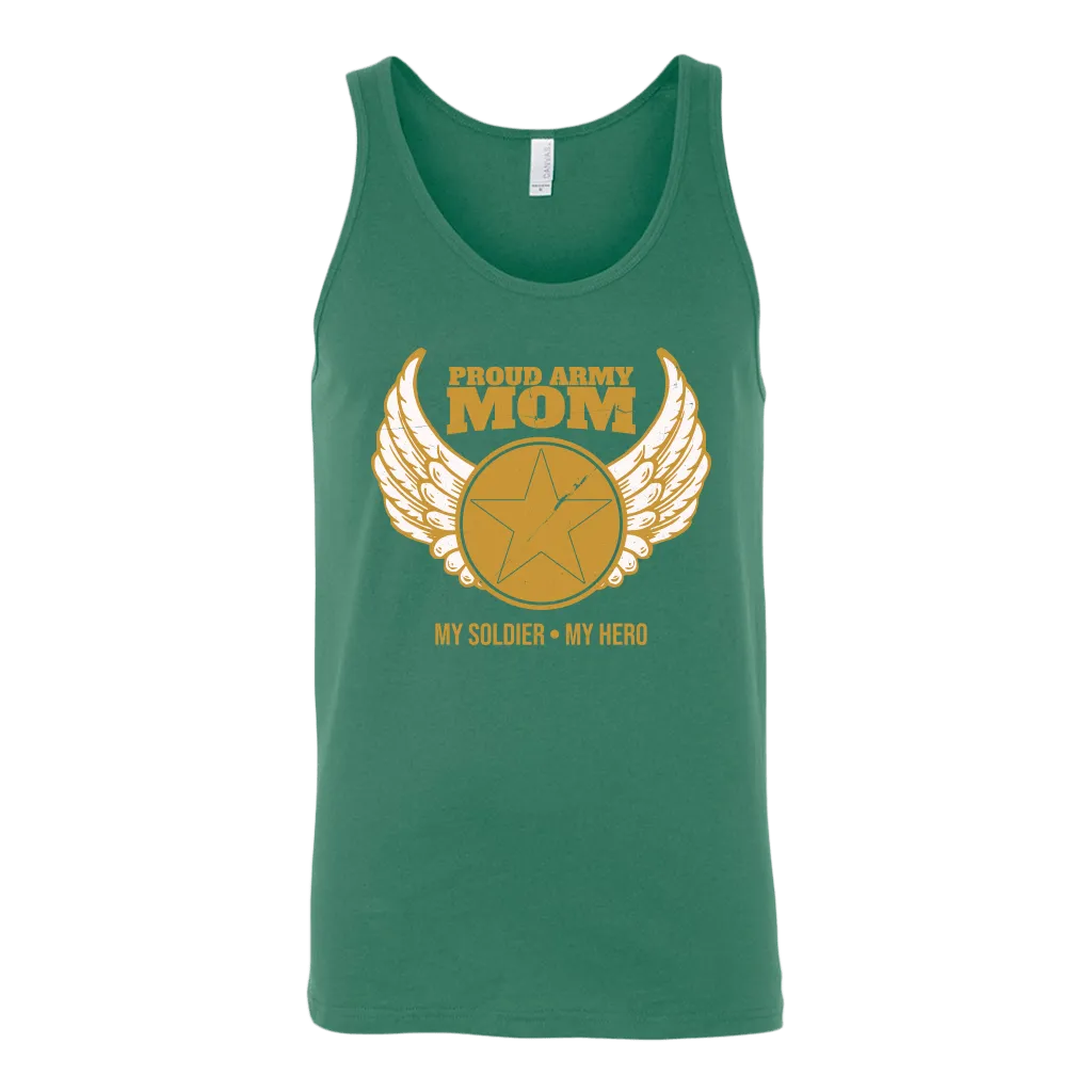 Proud Army Mom (My Soldier, My Hero) Tank Top