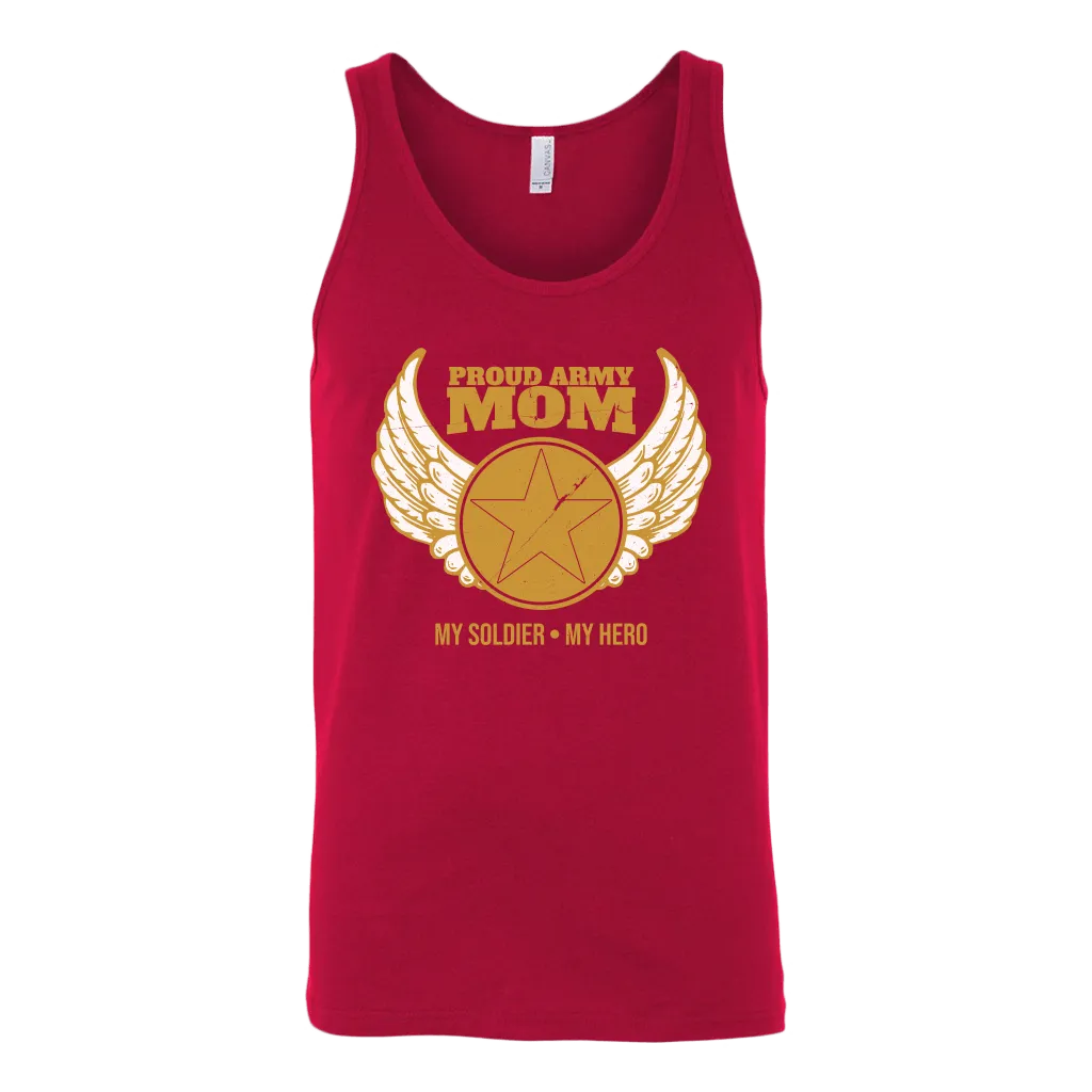 Proud Army Mom (My Soldier, My Hero) Tank Top