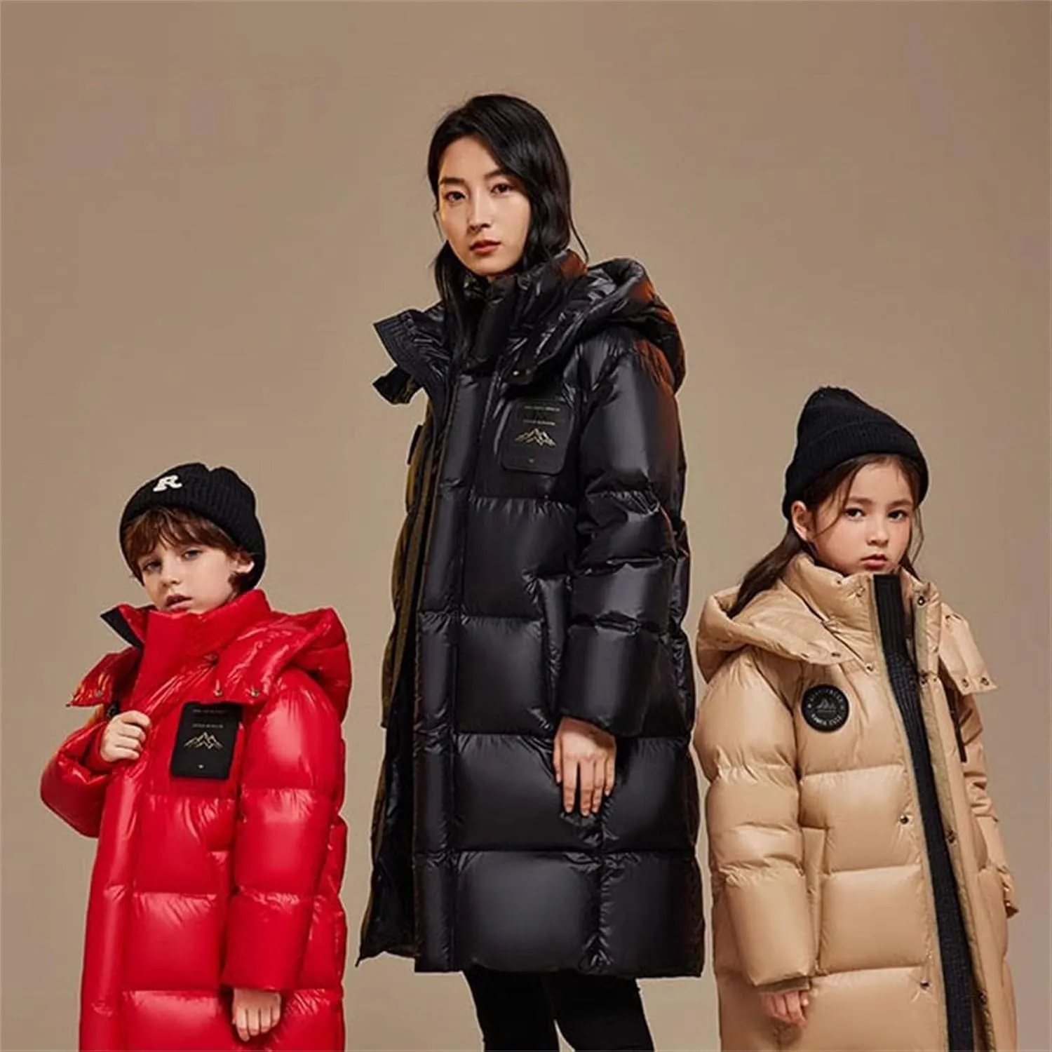 Teen Winter Padded Puffer Long Coat Little Boys Girls Windproof Warm Thick Down Jacket Parka Casual Comfy Outerwear