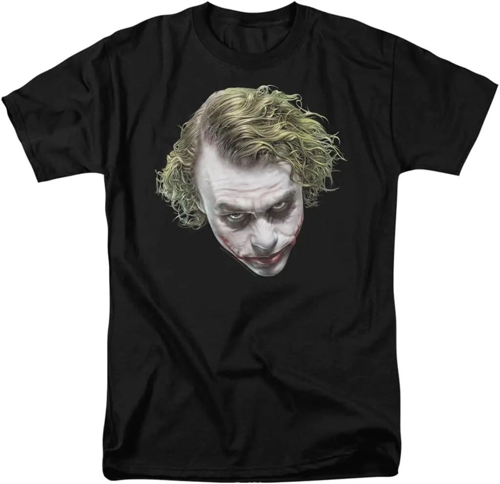 The Dark Knight Heath Ledger Painted Joker Head T Shirts & Stickers