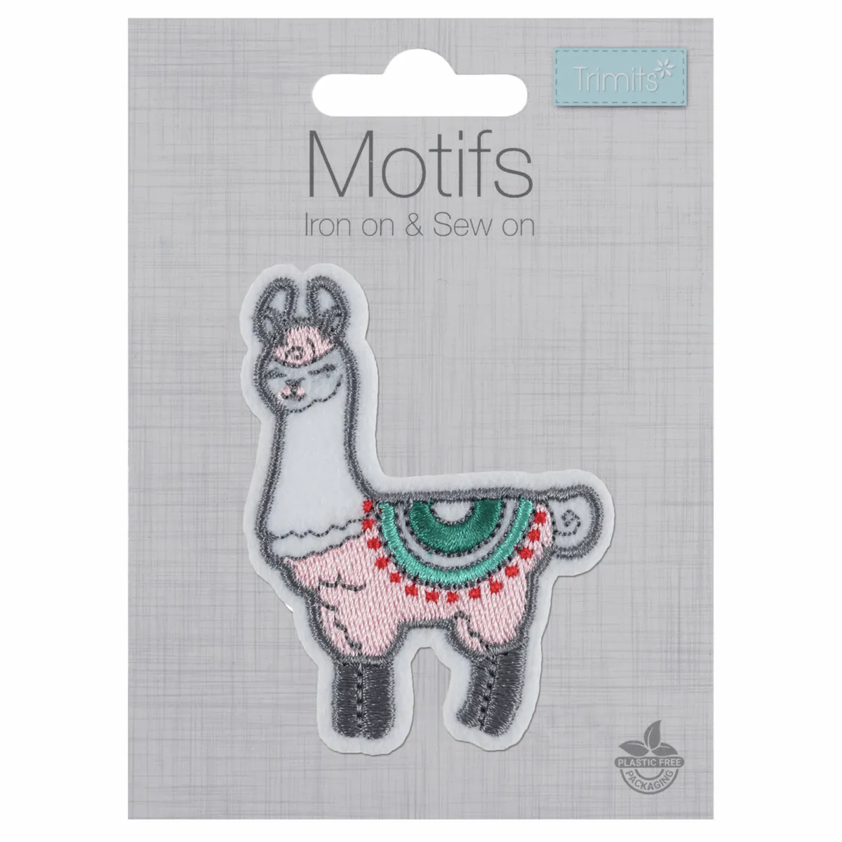 Trimits Iron-On/Sew On Motif Patch - Llama