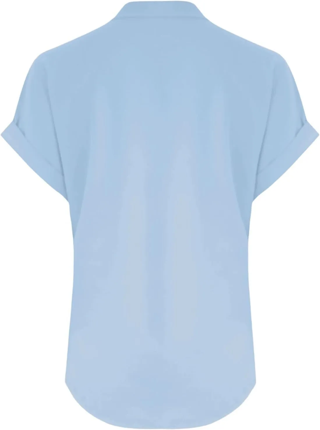 Women's Henley Shirts Linen Short Sleeve V Neck Dressy Casual Loose Fit Tops Summer Cute Flowy Blouses 2025 Trendy