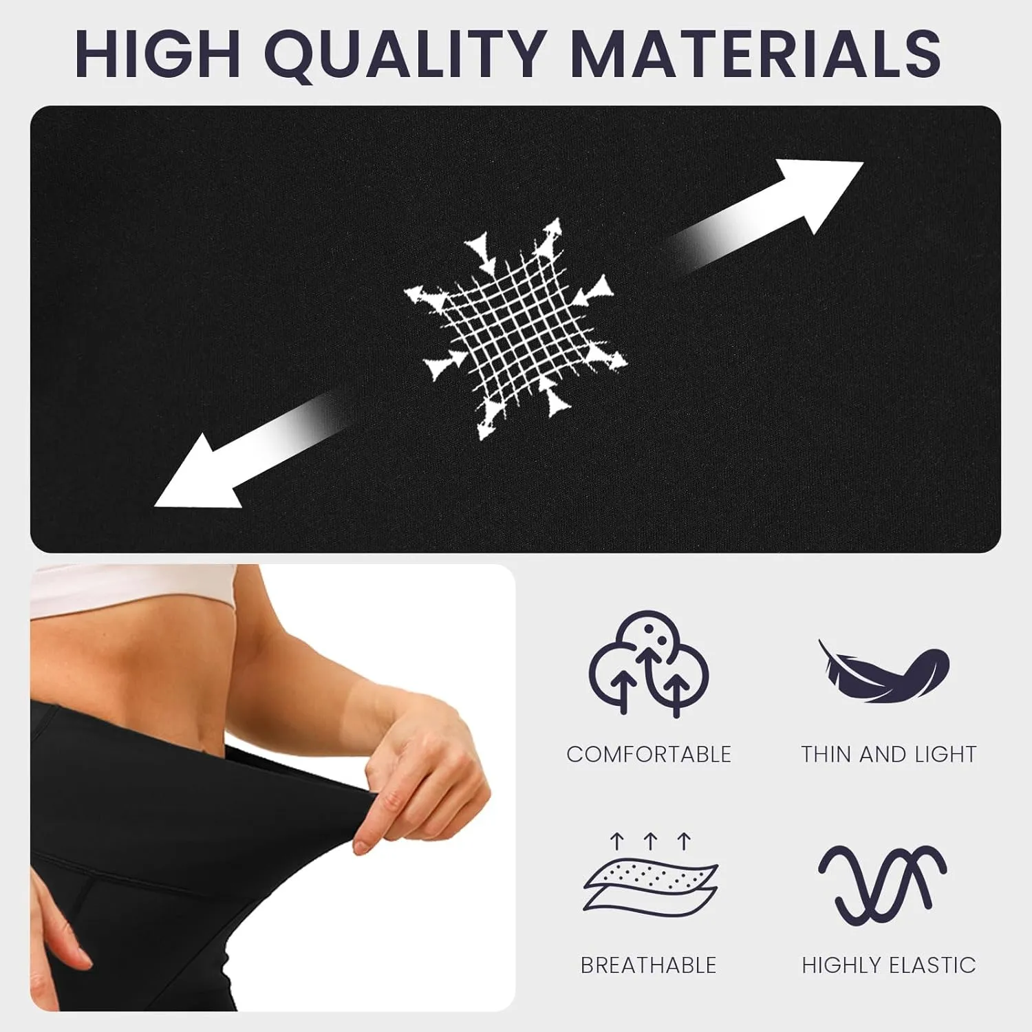 Women's Yoga Pants Flare Leggings High Waist Tummy Stretchy Pant with Pockets for Yoga, Gym, Daily